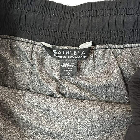 Athleta Brooklyn Lined Black Jogger Pants, Women’s size 0 - Picture 7 of 12